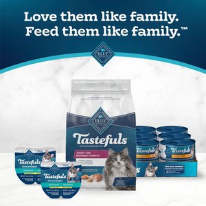 Blue Buffalo Tastefuls Chicken & Brown Rice Recipe Hairball Control Adult Dry Cat Food, 3-lb bag