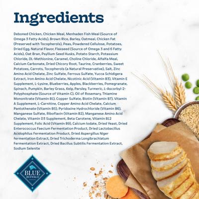 Show full view: Blue Buffalo Tastefuls Chicken & Brown Rice Recipe Hairball Control Adult Dry Cat Food, 3-lb bag slide 6 of 13