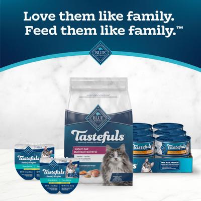 Show full view: Blue Buffalo Tastefuls Chicken & Brown Rice Recipe Hairball Control Adult Dry Cat Food, 3-lb bag slide 10 of 13