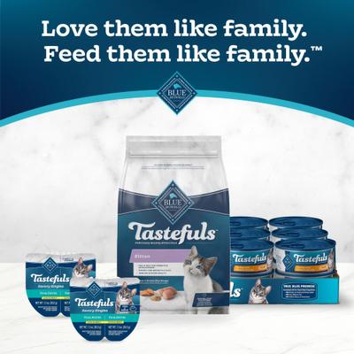 Show full view: Blue Buffalo Tastefuls Chicken & Brown Rice Recipe Kitten Dry Cat Food, 3-lb bag slide 10 of 11