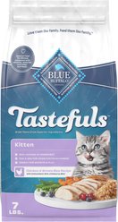 Blue Buffalo Tastefuls Chicken & Brown Rice Recipe Kitten Dry Cat Food, 7-lb bag
