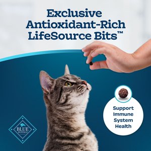 Blue Buffalo Tastefuls Chicken & Brown Rice Recipe Sensitive Stomach Adult Dry Cat Food, 10-lb bag