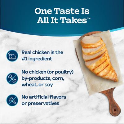 Show full view: Blue Buffalo Tastefuls Chicken Entrée Pate Wet Cat Food, 3-oz can, case of 4 slide 4 of 9