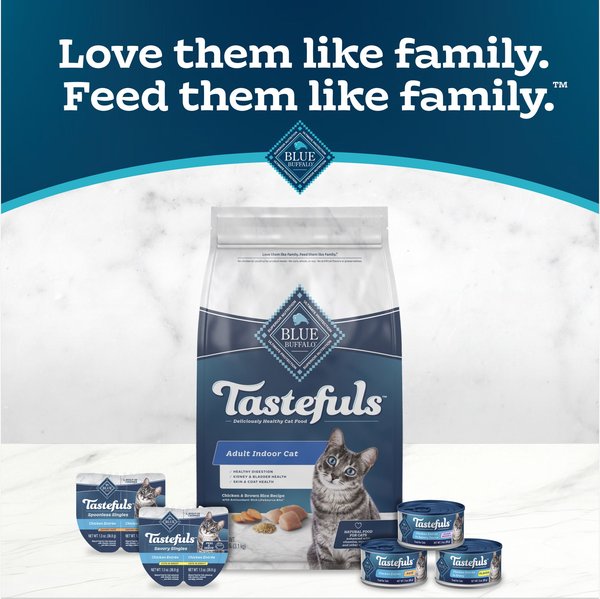 Show full view: Blue Buffalo Tastefuls Chicken Entrée Pate Wet Cat Food, 3-oz can, case of 4 slide 7 of 9