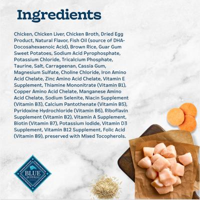 Show full view: Blue Buffalo Tastefuls Chicken Entrée Pate Wet Cat Food, 3-oz can, case of 4 slide 8 of 9