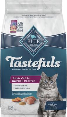 Show full view: Blue Buffalo Tastefuls Hairball Control Chicken & Brown Rice Dry Food & Temptations Indoor Care Chicken Flavor Cat Treats slide 2 of 9