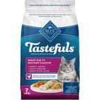 Blue Buffalo Tastefuls Hairball Control Natural Chicken & Brown Rice Recipe Adult 7+ Dry Cat Food, 7-lb bag