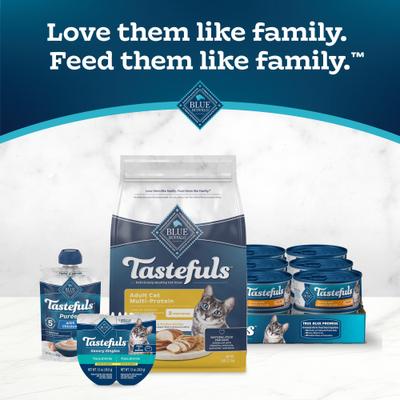 Show full view: Blue Buffalo Tastefuls Multi-Protein Chicken & Turkey Recipe Adult Dry Cat Food, 3-lb bag slide 10 of 11
