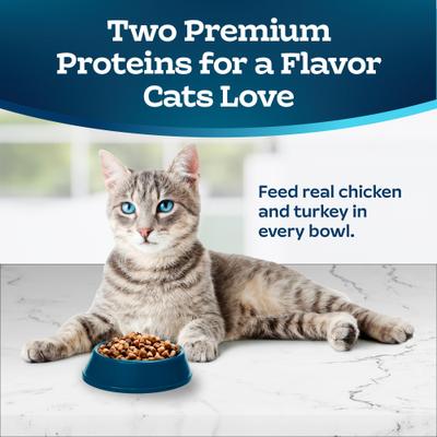 Show full view: Blue Buffalo Tastefuls Multi-Protein Chicken & Turkey Recipe Adult Dry Cat Food, 5-lb bag slide 4 of 11