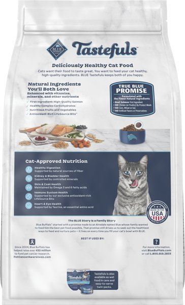 Blue Buffalo Tastefuls Multi-Protein Salmon & Ocean Fish Recipe Adult Dry Cat Food