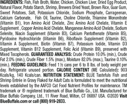 Blue Buffalo Tastefuls Natural Flaked Fish & Shrimp Entree in Gravy Wet Cat Food, 5.5-oz can, case of 12 slide 2 of 8