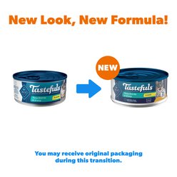 Blue Buffalo Tastefuls Natural Flaked Tuna Entree in Gravy Wet Cat Food, 5.5-oz can, case of 12 slide 2 of 9