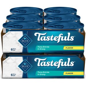 Blue Buffalo Tastefuls Natural Flaked Tuna Entree Wet Cat Food, 3-oz can, case of 12
