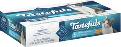 Blue Buffalo Tastefuls Natural Kitten Pate Chicken Entree Wet Cat Food Multi-Pack, 3-oz can, case of 6