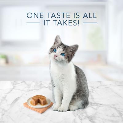 Show full view: Blue Buffalo Tastefuls Natural Kitten Pate Chicken Entree Wet Cat Food Multi-Pack, 3-oz can, case of 6 slide 4 of 9