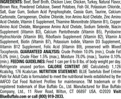 Blue Buffalo Tastefuls Natural Pate Beef Entree Wet Cat Food, 5.5-oz can, case of 12 slide 2 of 8