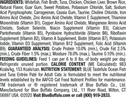 Blue Buffalo Tastefuls Natural Pate Ocean Fish & Tuna Wet Cat Food, 5.5-oz can, case of 12 slide 2 of 8