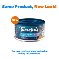 Blue Buffalo Tastefuls Natural Tender Morsels Chicken Entree Wet Cat Food, 3-oz can, case of 12 slide 2 of 9