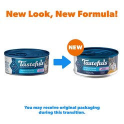Blue Buffalo Tastefuls Natural Tender Morsels Chicken Entree Wet Cat Food, 5.5-oz can, case of 12 slide 2 of 9