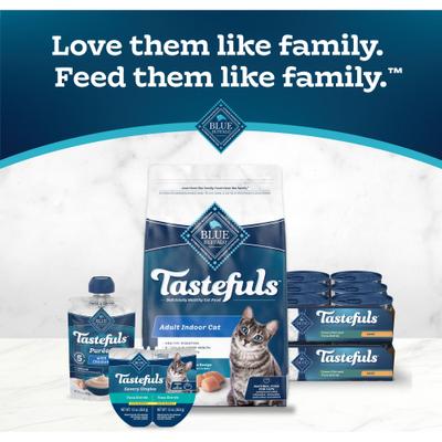 Show full view: Blue Buffalo Tastefuls Ocean Fish & Tuna Entrée Pate Wet Cat Food, 3-oz can, case of 24 slide 10 of 11