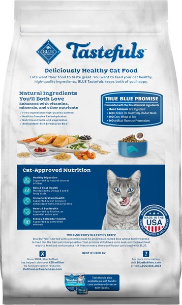 Blue Buffalo Tastefuls Salmon & Brown Rice Recipe Adult Indoor Dry Cat Food