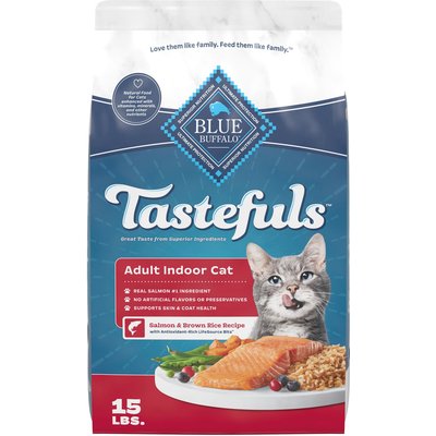 Blue Buffalo Blue Buffalo Indoor Health Salmon & Brown Rice Dry Cat Food, 15 lb