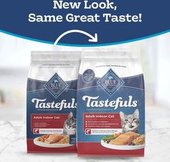 Blue Buffalo Tastefuls Salmon & Brown Rice Recipe Adult Indoor Dry Cat Food, 15-lb bag slide 2 of 9