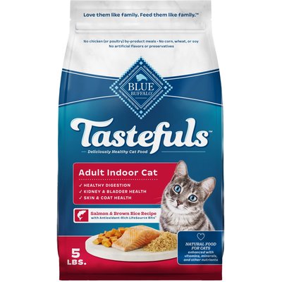Blue Buffalo Blue Buffalo Tastefuls Salmon & Brown Rice Recipe Adult Indoor Dry Cat Food, 5-lb bag