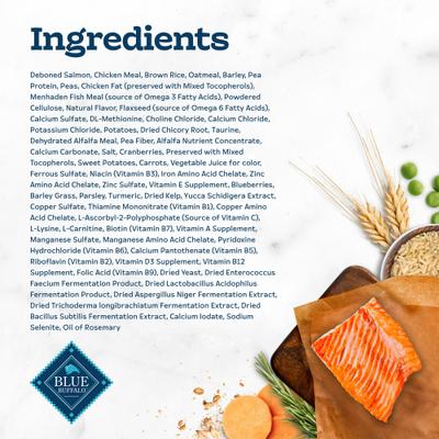 Show full view: Blue Buffalo Tastefuls Salmon & Brown Rice Recipe Adult Indoor Dry Cat Food, 5-lb bag slide 6 of 11