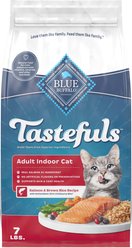 Blue Buffalo Tastefuls Salmon & Brown Rice Recipe Adult Indoor Dry Cat Food, 7-lb bag