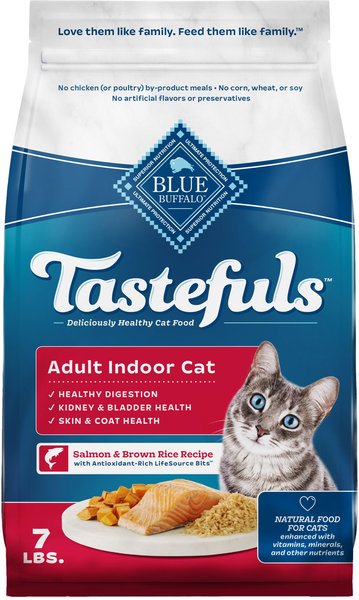 Blue Buffalo Tastefuls Indoor Natural Salmon & Brown Rice Adult Dry Cat Food