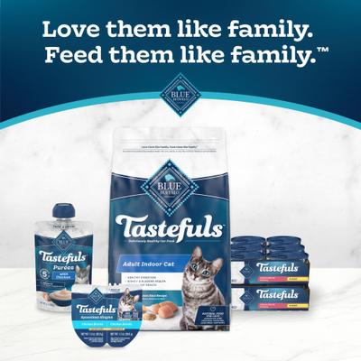 Show full view: Blue Buffalo Tastefuls Salmon Entrée in Gravy Flaked Wet Cat Food, 3-oz can, case of 24 slide 10 of 11