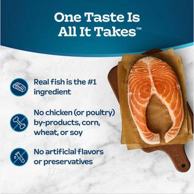 Show full view: Blue Buffalo Tastefuls Salmon Entrée Pate Wet Cat Food, 3-oz can, case of 4 slide 4 of 10