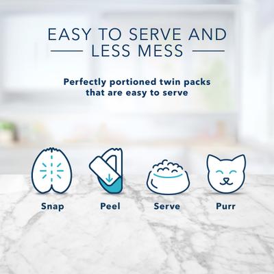 Show full view: Blue Buffalo Tastefuls Savory Singles Chicken Entrée Cuts in Gravy Adult Cat Food, 2.6-oz cup, case of 24 slide 8 of 11