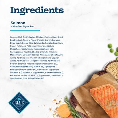 Show full view: Blue Buffalo Tastefuls Savory Singles Salmon Entrée Cuts in Gravy Adult Cat Food, 2.6-oz cup, case of 24 slide 6 of 12