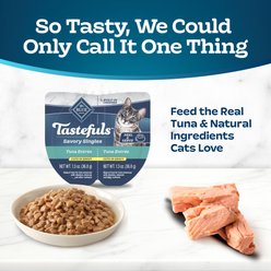 Blue Buffalo Tastefuls Savory Singles Tuna Entrée Cuts in Gravy Adult Cat Food, 2.6-oz cup, case of 24 slide 2 of 9