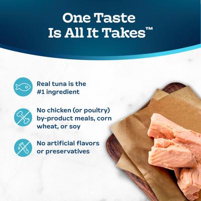 Show full view: Blue Buffalo Tastefuls Savory Singles Tuna Entrée Cuts in Gravy Adult Cat Food, 2.6-oz cup, case of 24 slide 7 of 12