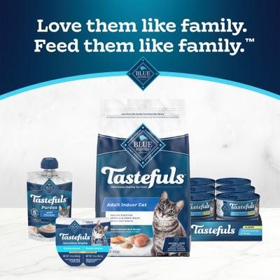 Show full view: Blue Buffalo Tastefuls Spoonles Singles Chicken Entrée Pate Wet Cat Food, 2.6-oz tray, 24 count slide 9 of 12