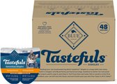 Blue Buffalo Tastefuls Spoonless Singles Turkey Entrée Pate Adult Cat Food, 2.6-oz cup, case of 24