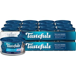 Blue Buffalo Tastefuls Tender Morsels Chicken Entrée Wet Cat Food, 3-oz can, case of 24