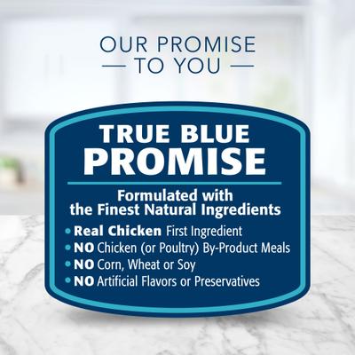 Show full view: Blue Buffalo Tastefuls Tender Morsels Chicken Entrée Wet Cat Food, 3-oz can, case of 24 slide 6 of 9