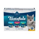 Blue Buffalo Tastefuls Tuna, Chicken, Fish & Shrimp Variety Pack Flaked Canned Cat Food, 3-oz can, case of 12