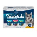 Blue Buffalo Tastefuls Tuna, Chicken, Fish & Shrimp Variety Pack Flaked Canned Cat Food, 5.5-oz can, case of 12