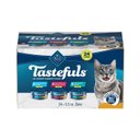 Blue Buffalo Tastefuls Tuna, Chicken, Fish & Shrimp Variety Pack Flaked Wet Cat Food, 5.5-oz can, case of 24