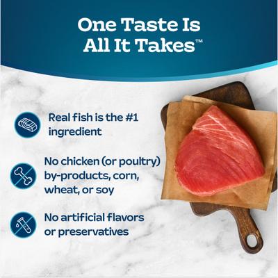 Show full view: Blue Buffalo Tastefuls Tuna Entrée in Gravy Flaked Wet Cat Food, 3-oz can, case of 4 slide 4 of 10