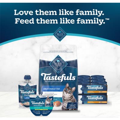 Show full view: Blue Buffalo Tastefuls Turkey & Chicken Entrée Pate Wet Cat Food, 3-oz can, case of 24 slide 9 of 11