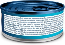 Blue Buffalo Tastefuls Turkey & Chicken Entrée Pate Wet Cat Food, 5.5-oz can, case of 24 slide 2 of 8