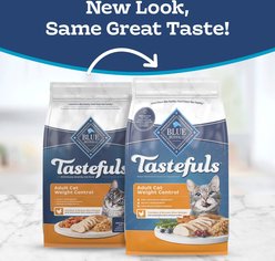 Blue Buffalo Tastefuls Weight Control Adult Dry Cat Food, 15-lb bag slide 2 of 9