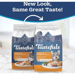 Blue Buffalo Tastefuls Weight Control Adult Dry Cat Food, 15-lb bag
