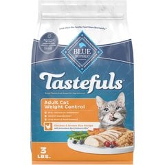 Blue Buffalo Tastefuls Weight Control Adult Dry Cat Food, 3-lb bag